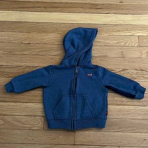 Kids Navy Blue Levi’s Zip-Up Sweatshirt